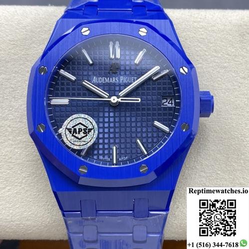 Audemars Piguet Royal Oak 15500 Aps Factory Blue Dial-Rep Time Watches