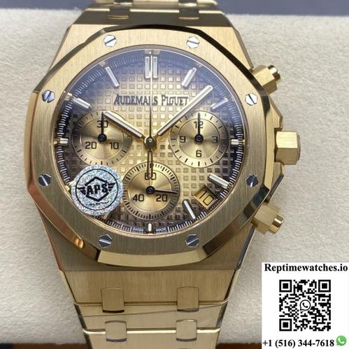 Audemars Piguet Royal Oak 26240Ba.Oo.1320Ba.02 Aps Factory Gold Color Strap-Rep Time Watches