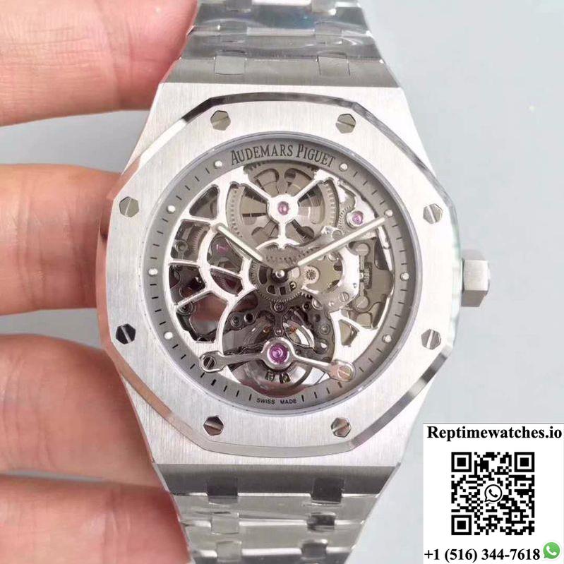 Audemars Piguet Royal Oak 26518St.Oo.1220St.01 Tourbillon Skeleton Dial-Rep Time Watches