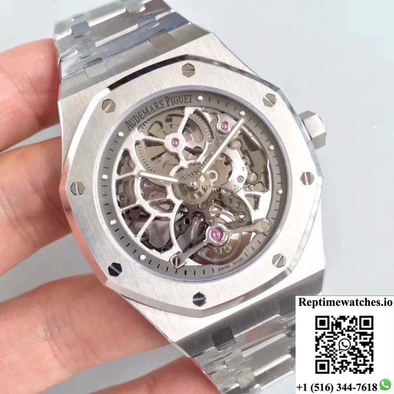 Audemars Piguet Royal Oak 26518St.Oo.1220St.01 Tourbillon Skeleton Dial-Rep Time Watches