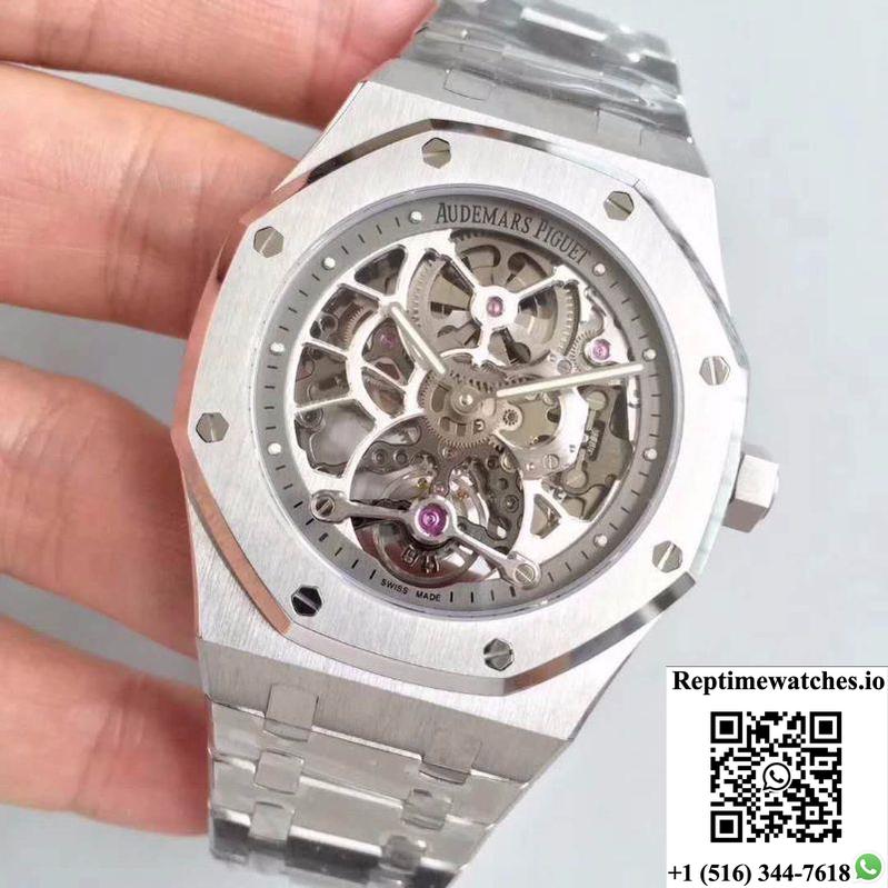 Audemars Piguet Royal Oak 26518St.Oo.1220St.01 Tourbillon Skeleton Dial-Rep Time Watches