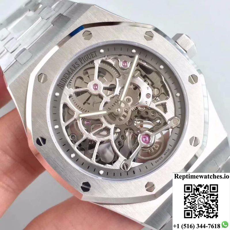 Audemars Piguet Royal Oak 26518St.Oo.1220St.01 Tourbillon Skeleton Dial-Rep Time Watches