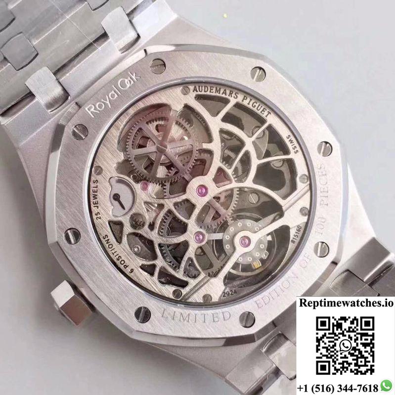 Audemars Piguet Royal Oak 26518St.Oo.1220St.01 Tourbillon Skeleton Dial-Rep Time Watches