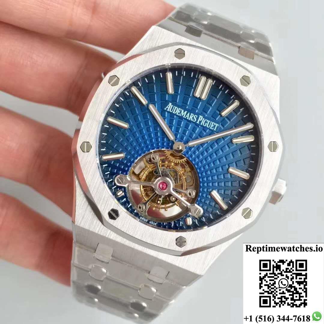 Audemars Piguet Royal Oak 26522 Tourbillon Extra Thin Blue Dial R8 Factory-Rep Time Watches