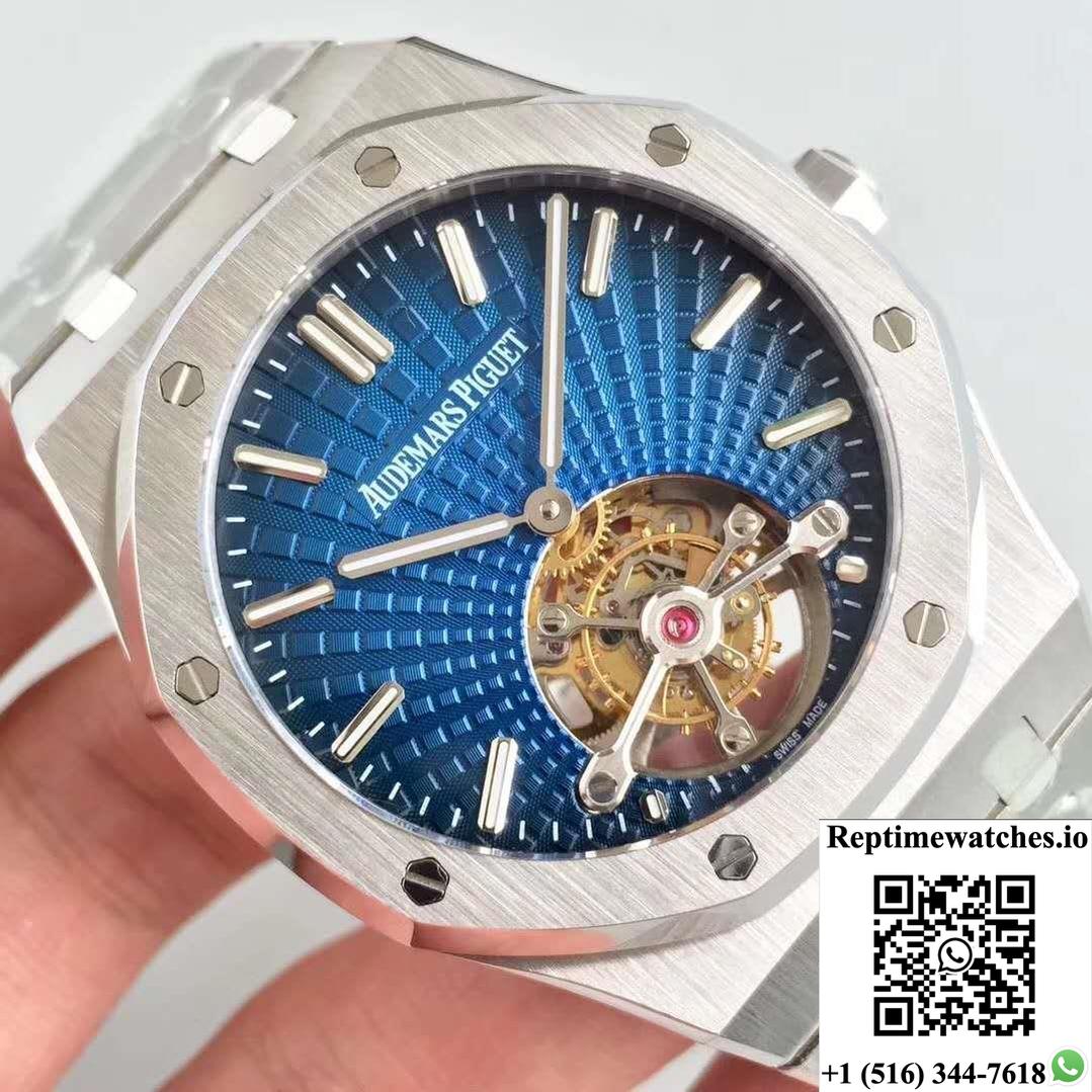 Audemars Piguet Royal Oak 26522 Tourbillon Extra Thin Blue Dial R8 Factory-Rep Time Watches