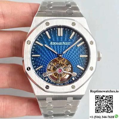 Audemars Piguet Royal Oak 26522 Tourbillon Extra Thin Blue Dial R8 Factory-Rep Time Watches
