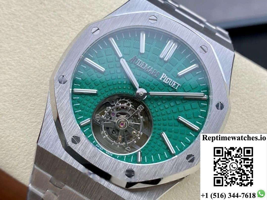 Audemars Piguet Royal Oak 26534Ti.Oo.1220Ti.01 R8 Factory Green Dial-Rep Time Watches