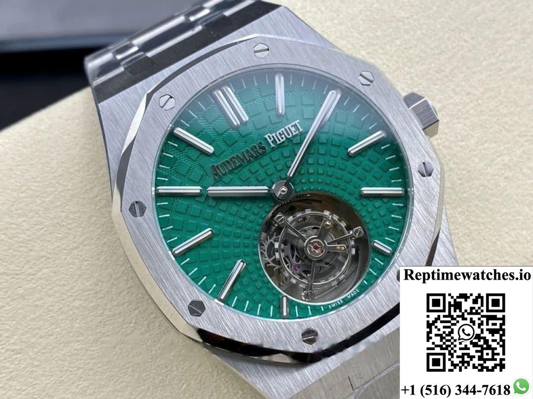 Audemars Piguet Royal Oak 26534Ti.Oo.1220Ti.01 R8 Factory Green Dial-Rep Time Watches