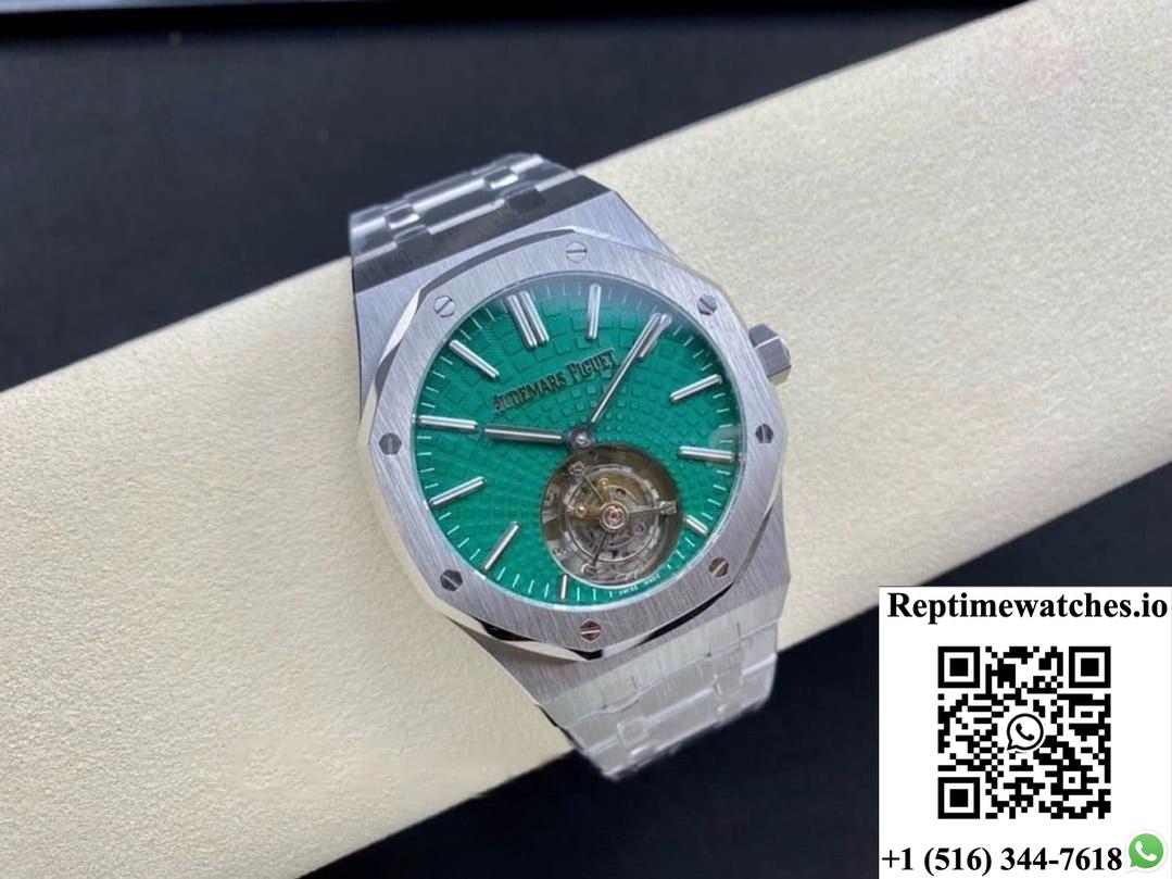Audemars Piguet Royal Oak 26534Ti.Oo.1220Ti.01 R8 Factory Green Dial-Rep Time Watches