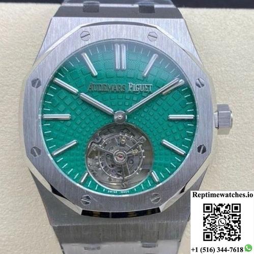 Audemars Piguet Royal Oak 26534Ti.Oo.1220Ti.01 R8 Factory Green Dial-Rep Time Watches