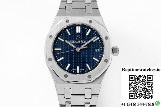 Audemars Piguet Royal Oak 34Mm 8F Factory Blue Dial-Rep Time Watches