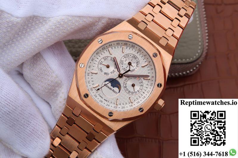 Audemars Piguet Royal Oak 41Mm 26574Or.Oo.1220Or.01 Jf Factory White Dial-Rep Time Watches
