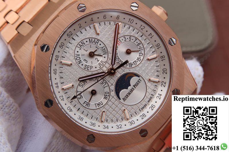 Audemars Piguet Royal Oak 41Mm 26574Or.Oo.1220Or.01 Jf Factory White Dial-Rep Time Watches