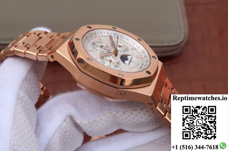 Audemars Piguet Royal Oak 41Mm 26574Or.Oo.1220Or.01 Jf Factory White Dial-Rep Time Watches
