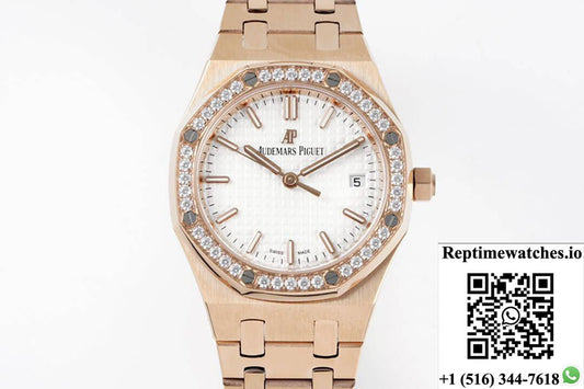 Audemars Piguet Royal Oak 77351Or.Zz.1261Or.01 8F Factory Silver Dial-Rep Time Watches