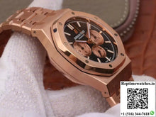 Audemars Piguet Royal Oak Chronograph 18K Rose Gold 26331OR.OO.1220OR.02 OM Factory Black Dial - Watches