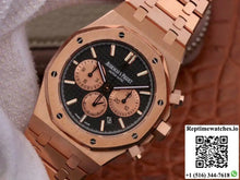 Audemars Piguet Royal Oak Chronograph 18K Rose Gold 26331OR.OO.1220OR.02 OM Factory Black Dial - Watches