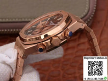 Audemars Piguet Royal Oak Chronograph 18K Rose Gold 26331OR.OO.1220OR.02 OM Factory Black Dial - Watches