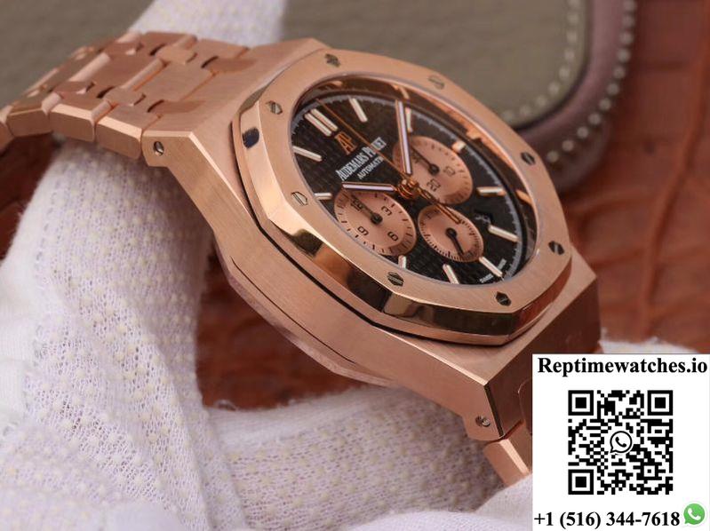 Audemars Piguet Royal Oak Chronograph 18K Rose Gold 26331Or.Oo.1220Or.02 Om Factory Black Dial-Rep Time Watches