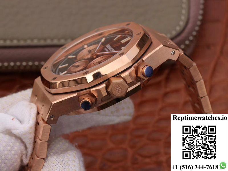 Audemars Piguet Royal Oak Chronograph 18K Rose Gold 26331Or.Oo.1220Or.02 Om Factory Black Dial-Rep Time Watches