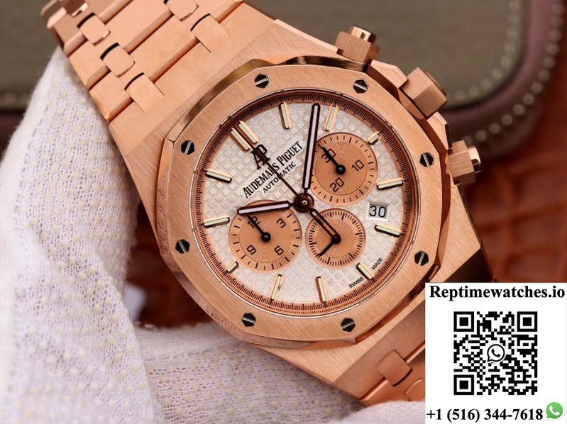 Audemars Piguet Royal Oak Chronograph 26315Or.Oo.1256Or.01 Om Factory White Dial-Rep Time Watches