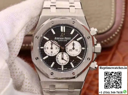Audemars Piguet Royal Oak Chronograph 26331 OM Factory Black Dial - Watches