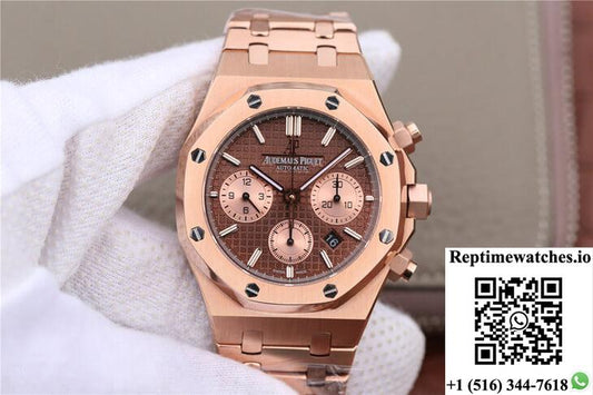 Audemars Piguet Royal Oak Chronograph 26331Or.Oo.1220Or.02 Om Factory Brown Dial-Rep Time Watches
