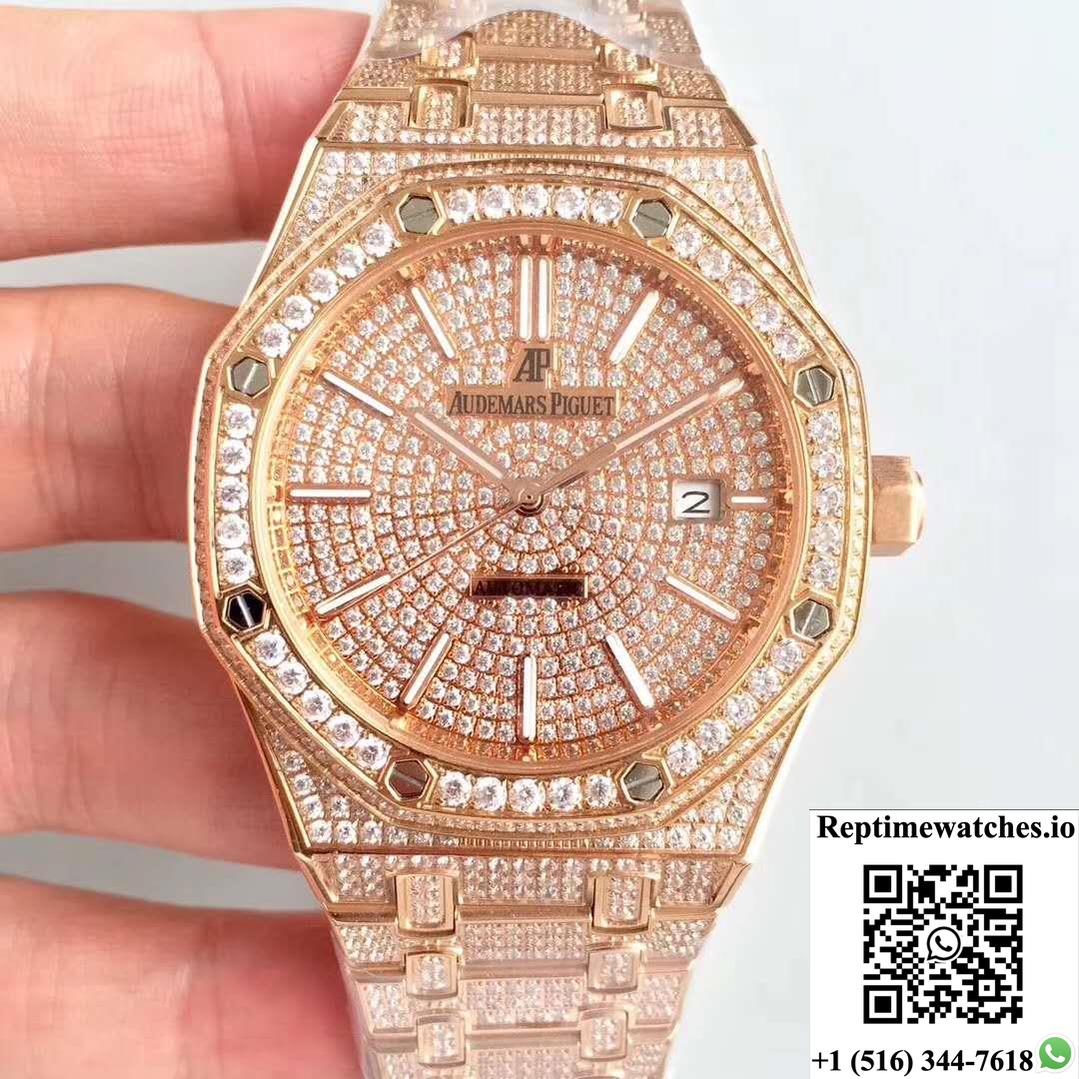 Audemars Piguet Royal Oak Diamond Dial-Rep Time Watches