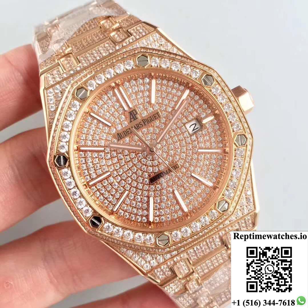 Audemars Piguet Royal Oak Diamond Dial-Rep Time Watches