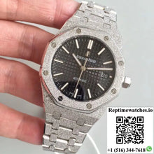 Audemars Piguet Royal Oak Frosted Gold 37MM 15454 OM Factory Black Dial - Watches