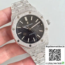 Audemars Piguet Royal Oak Frosted Gold 37MM 15454 OM Factory Black Dial - Watches