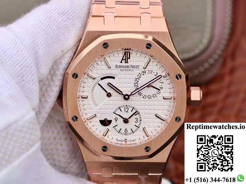 Audemars Piguet Royal Oak Gmt 41Mm 26120 Twa Factory White Dial-Rep Time Watches