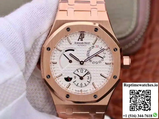 Audemars Piguet Royal Oak GMT 41MM 26120 TWA Factory White Dial - Watches
