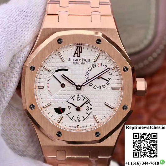 Audemars Piguet Royal Oak Gmt 41Mm 26120 Twa Factory White Dial-Rep Time Watches
