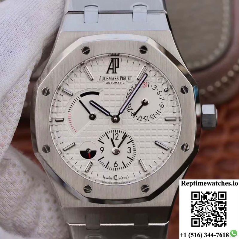 Audemars Piguet Royal Oak Gmt 41Mm 26120 White Dial Twa Factory-Rep Time Watches