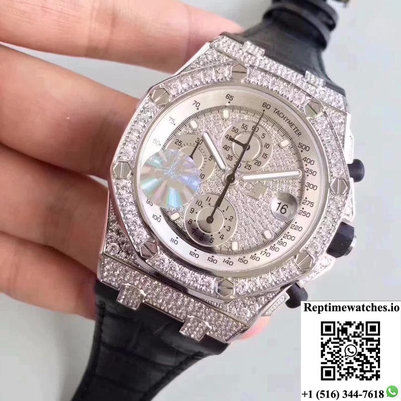 Audemars Piguet Royal Oak Offshore 26067Bc.Zz.D002Cr.01 Jf Factory Diamonds Dial-Rep Time Watches