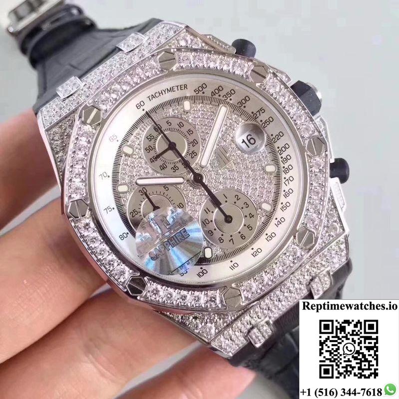 Audemars Piguet Royal Oak Offshore 26067Bc.Zz.D002Cr.01 Jf Factory Diamonds Dial-Rep Time Watches