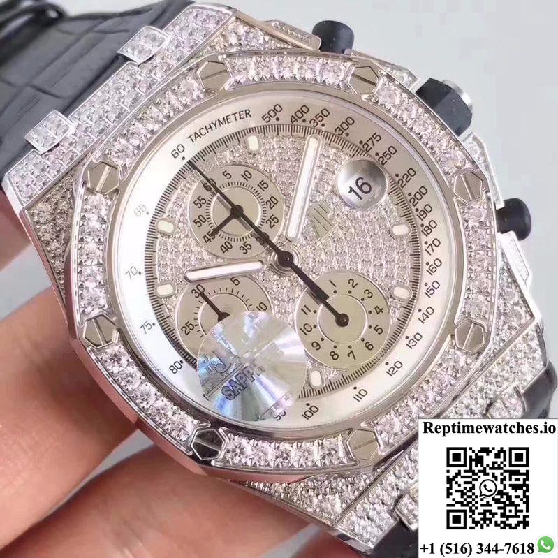 Audemars Piguet Royal Oak Offshore 26067Bc.Zz.D002Cr.01 Jf Factory Diamonds Dial-Rep Time Watches