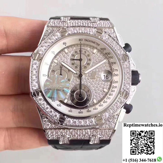 Audemars Piguet Royal Oak Offshore 26067Bc.Zz.D002Cr.01 Jf Factory Diamonds Dial-Rep Time Watches