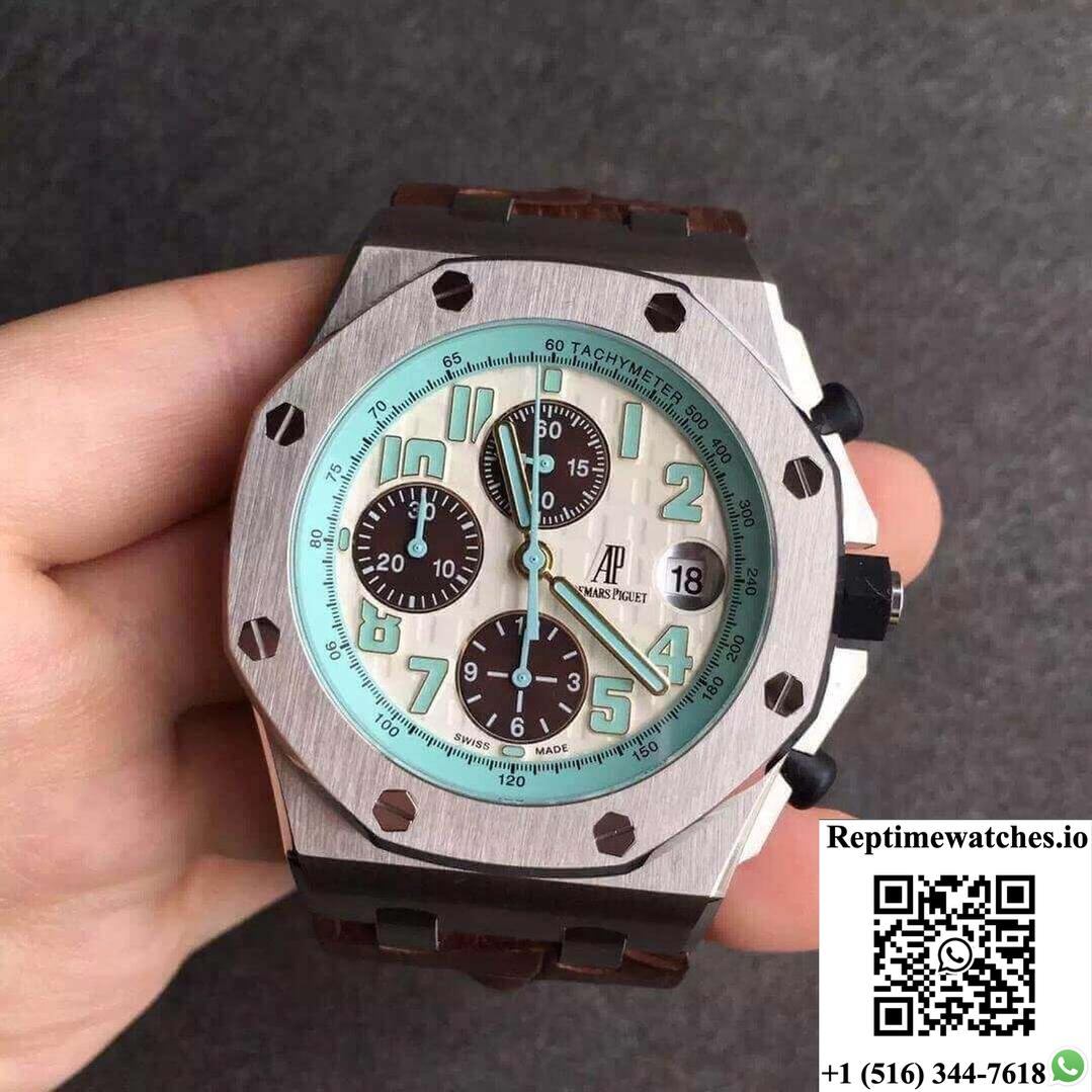 Audemars Piguet Royal Oak Offshore 26187St.Oo.D801Cr.01 Jf Factory White Dial-Rep Time Watches