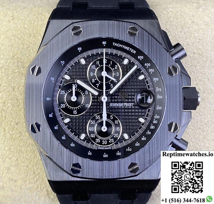 Audemars Piguet Royal Oak Offshore 26238 Apf Factory Black Dial-Rep Time Watches