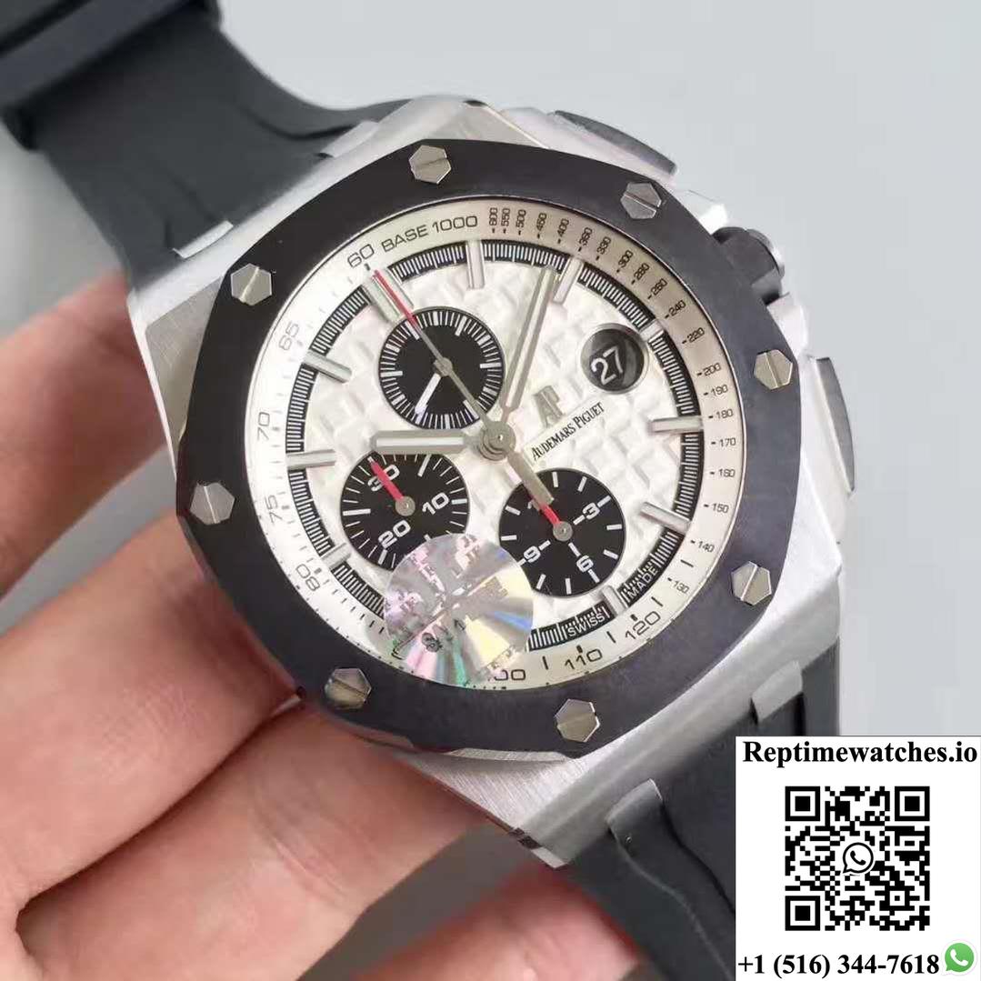 Audemars Piguet Royal Oak Offshore 26400So.Oo.A002Ca.01 Jf Factory V2 White Dial-Rep Time Watches