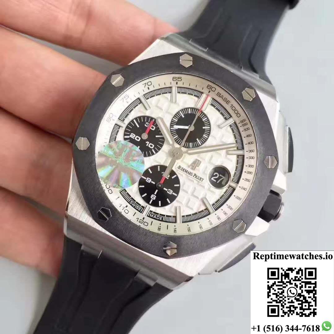 Audemars Piguet Royal Oak Offshore 26400So.Oo.A002Ca.01 Jf Factory V2 White Dial-Rep Time Watches