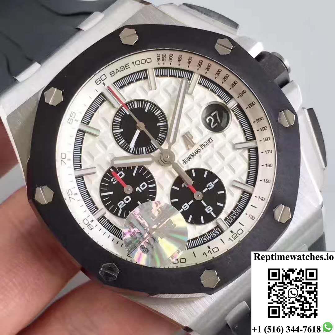 Audemars Piguet Royal Oak Offshore 26400So.Oo.A002Ca.01 Jf Factory V2 White Dial-Rep Time Watches