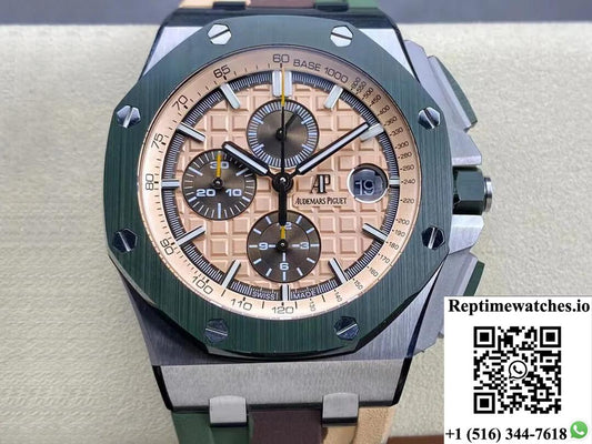 Audemars Piguet Royal Oak Offshore 26400So.Oo.A054Ca.01 Apf Factory Beige Dial-Rep Time Watches
