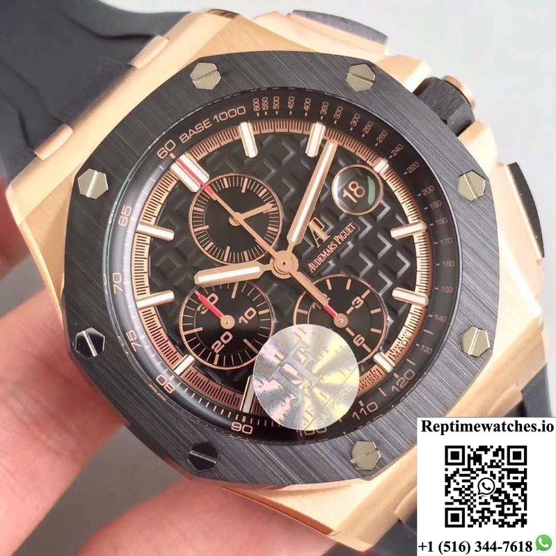Audemars Piguet Royal Oak Offshore 26401Ro.Oo.A002Ca.01 Jf Factory V2 Black Dial-Rep Time Watches