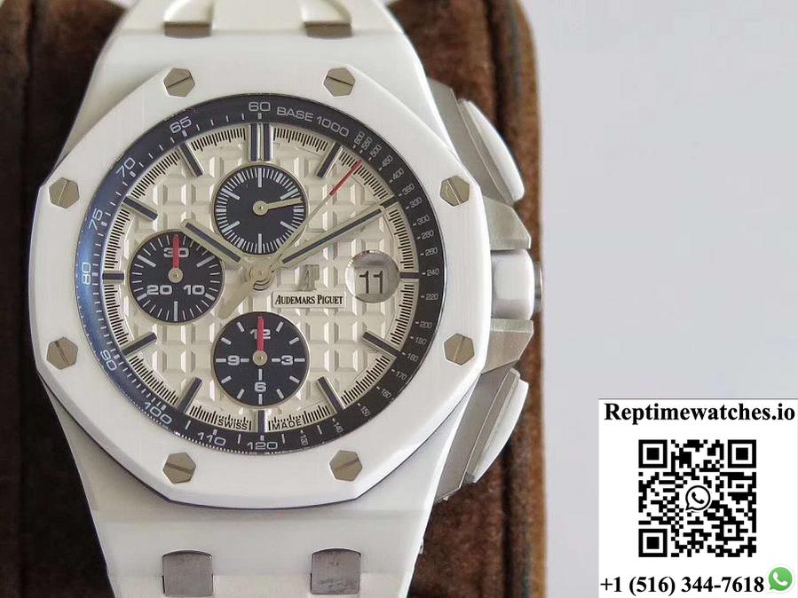 Audemars Piguet Royal Oak Offshore 26402Cb.Oo.A010Ca.01 Jf Factory V2 White Dial-Rep Time Watches