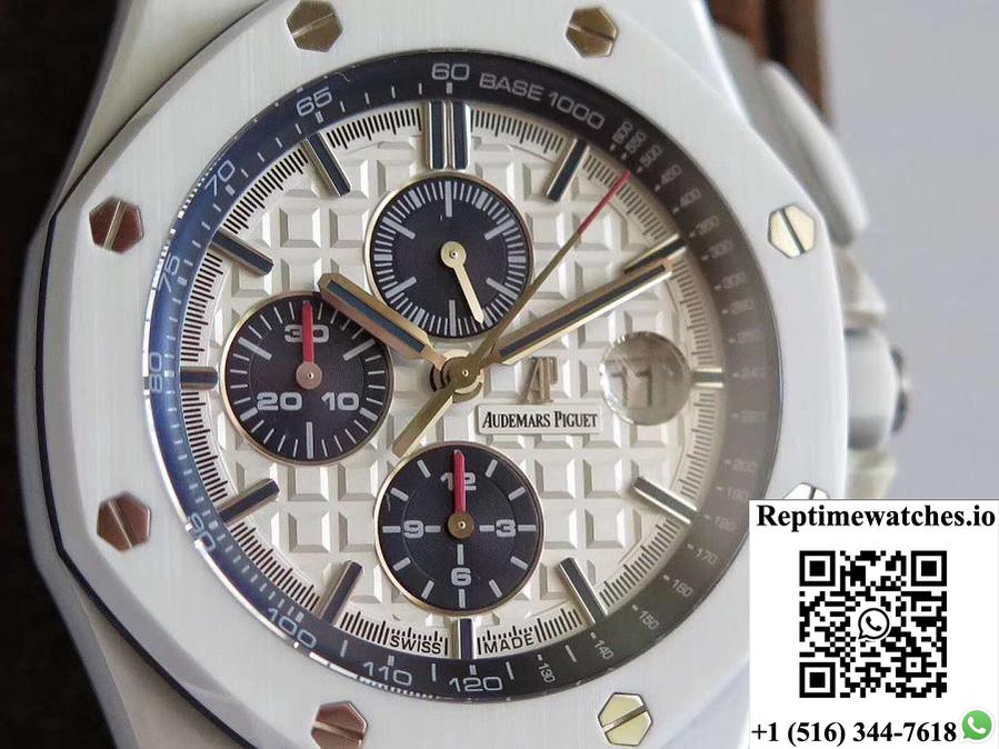 Audemars Piguet Royal Oak Offshore 26402Cb.Oo.A010Ca.01 Jf Factory V2 White Dial-Rep Time Watches