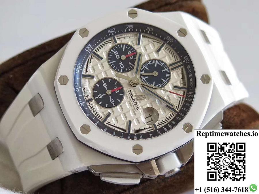 Audemars Piguet Royal Oak Offshore 26402Cb.Oo.A010Ca.01 Jf Factory V2 White Dial-Rep Time Watches