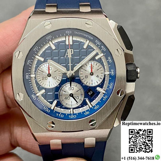 Audemars Piguet Royal Oak Offshore 26420Ti.Oo.A027Ca.01 Apf Factory Blue Dial-Rep Time Watches